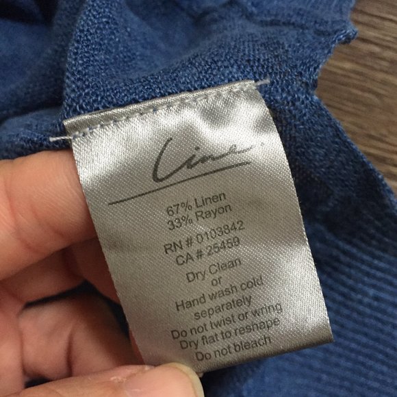 Line Knitwear Linen Blend Thin Sweater - Picture 5 of 8